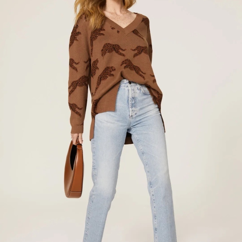Show me your mumu Gilligan jumping cheetah sweater - Picture 3 of 11